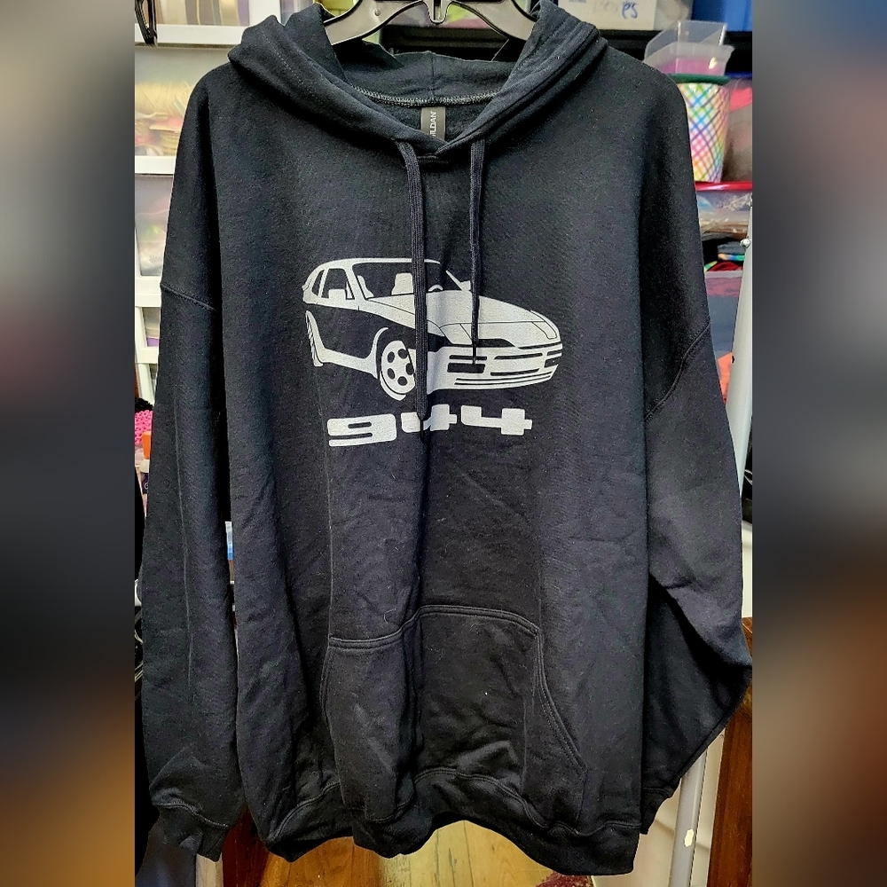 944 Porsche Black 2xl Hoodie